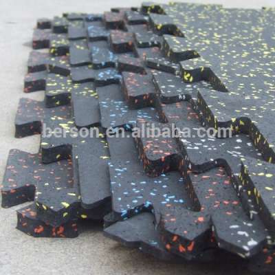 high quality gym rubber flooring/rubber interlocking tiles/rubber floor covering